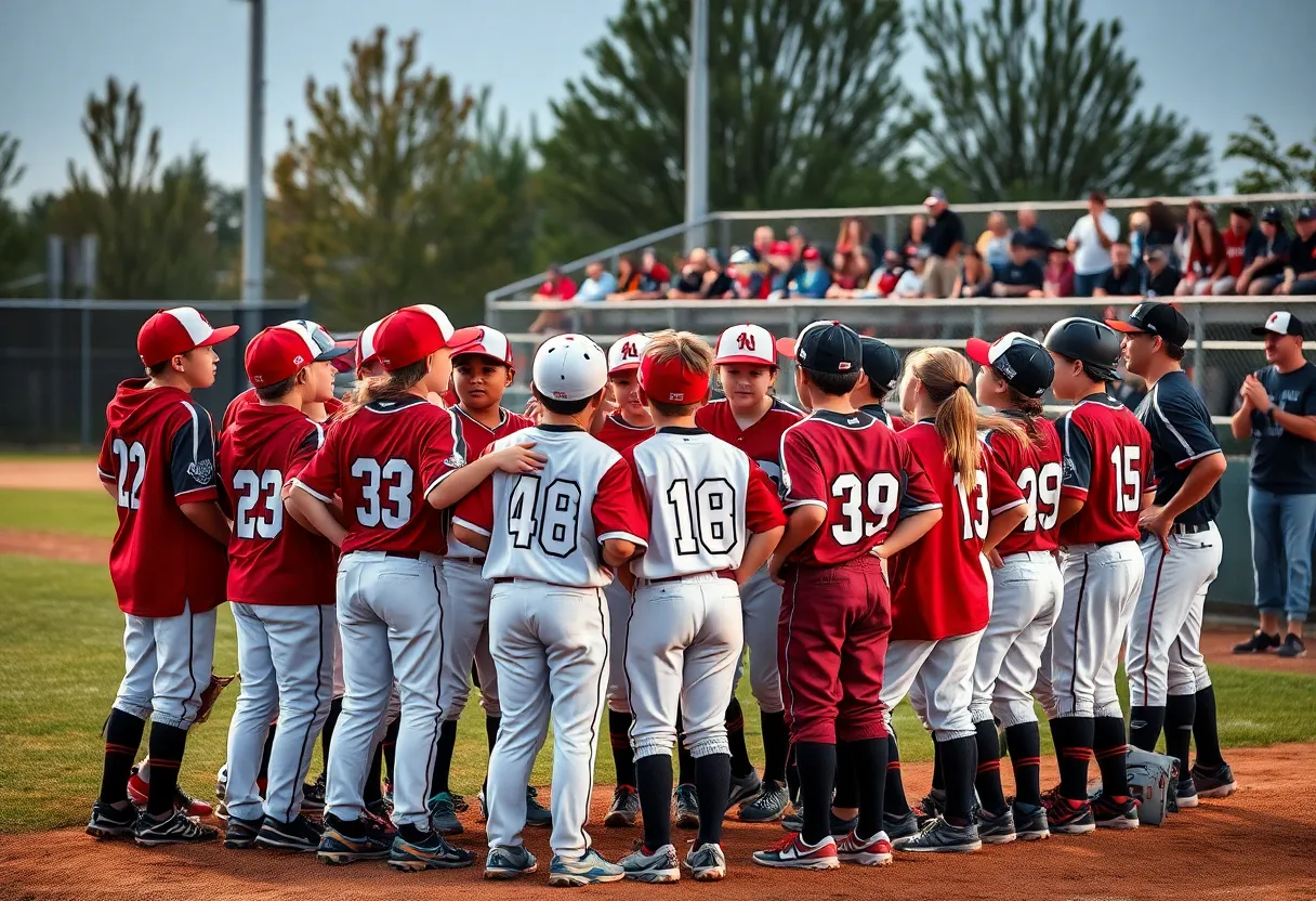 Lancaster Dixie Baseball Ozone All-Stars team after a game