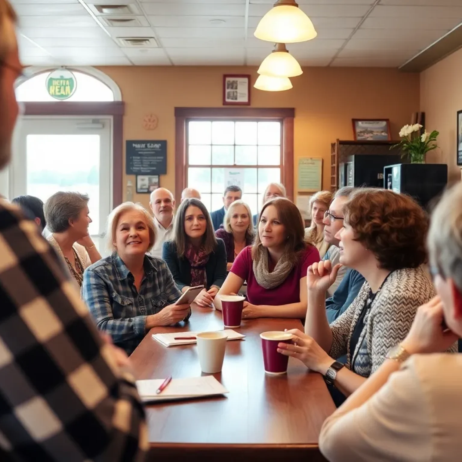 Community engagement event during Gavin Newsom's tour in South Carolina.