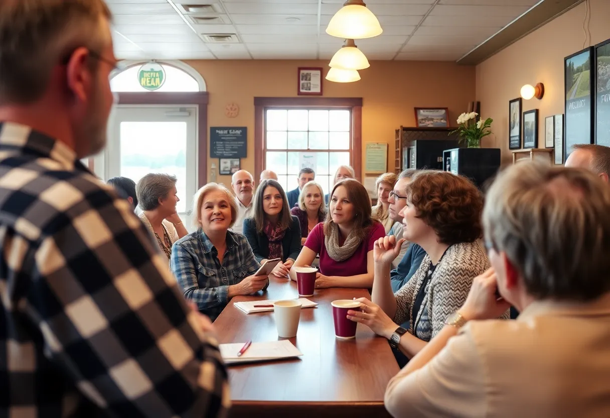 Community engagement event during Gavin Newsom's tour in South Carolina.