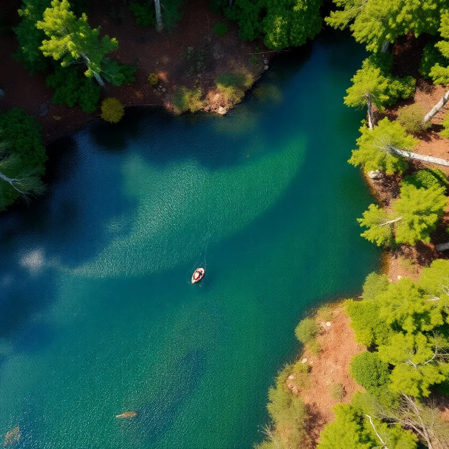 Scenic view of Nivens Creek in Fort Mill, South Carolina