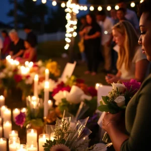 Candlelight vigil for Trey Dean Wright in Myrtle Beach community