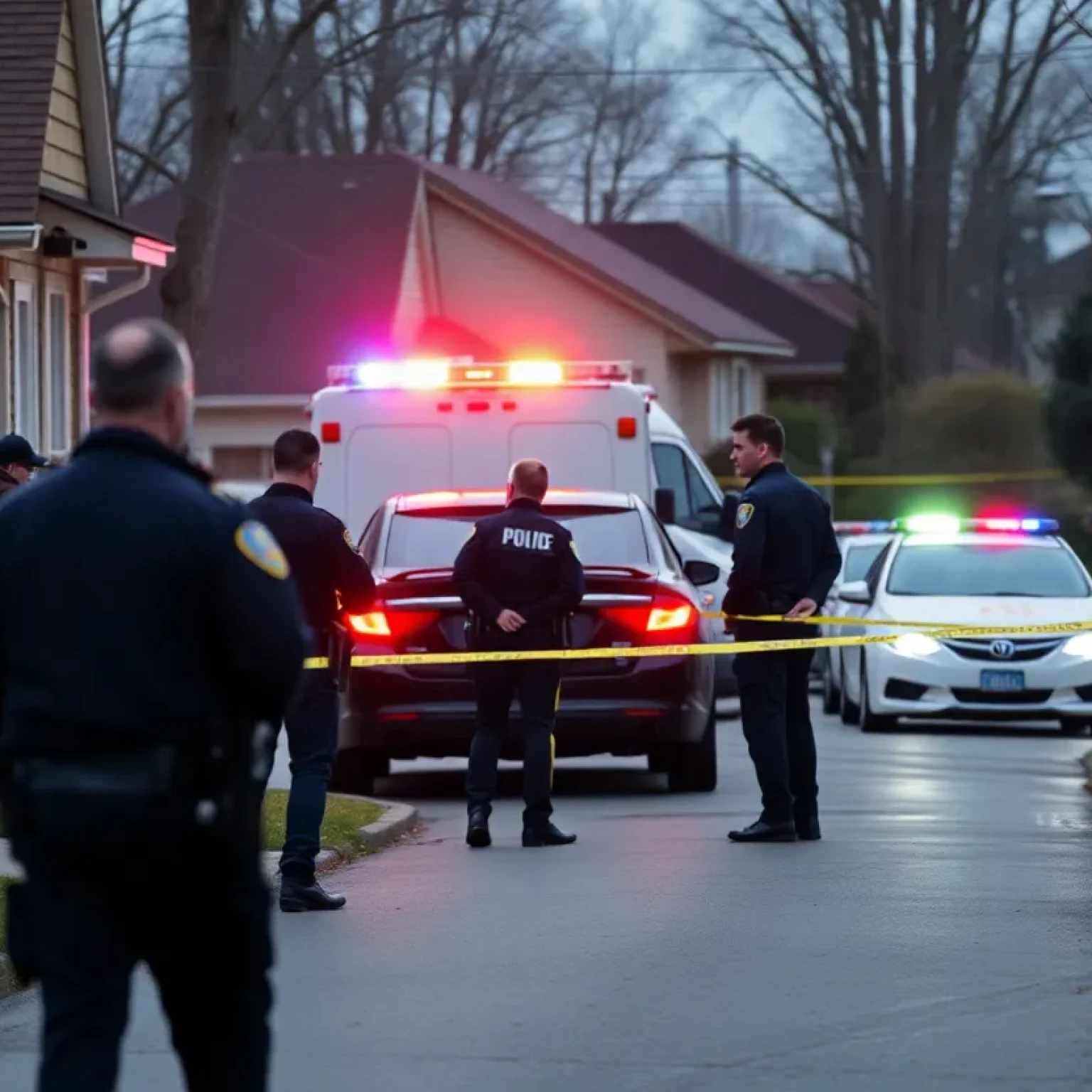 Law enforcement at the scene of an officer-involved shooting in Dillon County