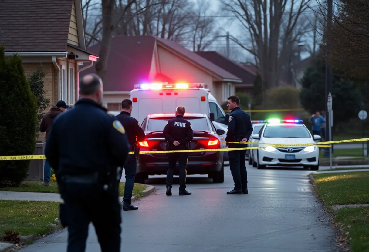 Law enforcement at the scene of an officer-involved shooting in Dillon County
