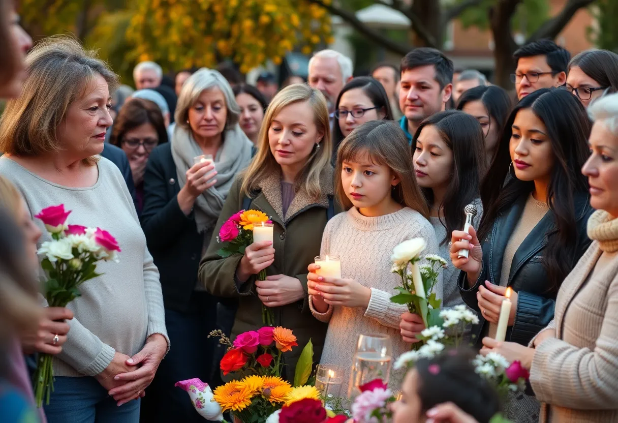 Community members gather to pay tribute and remember lost loved ones