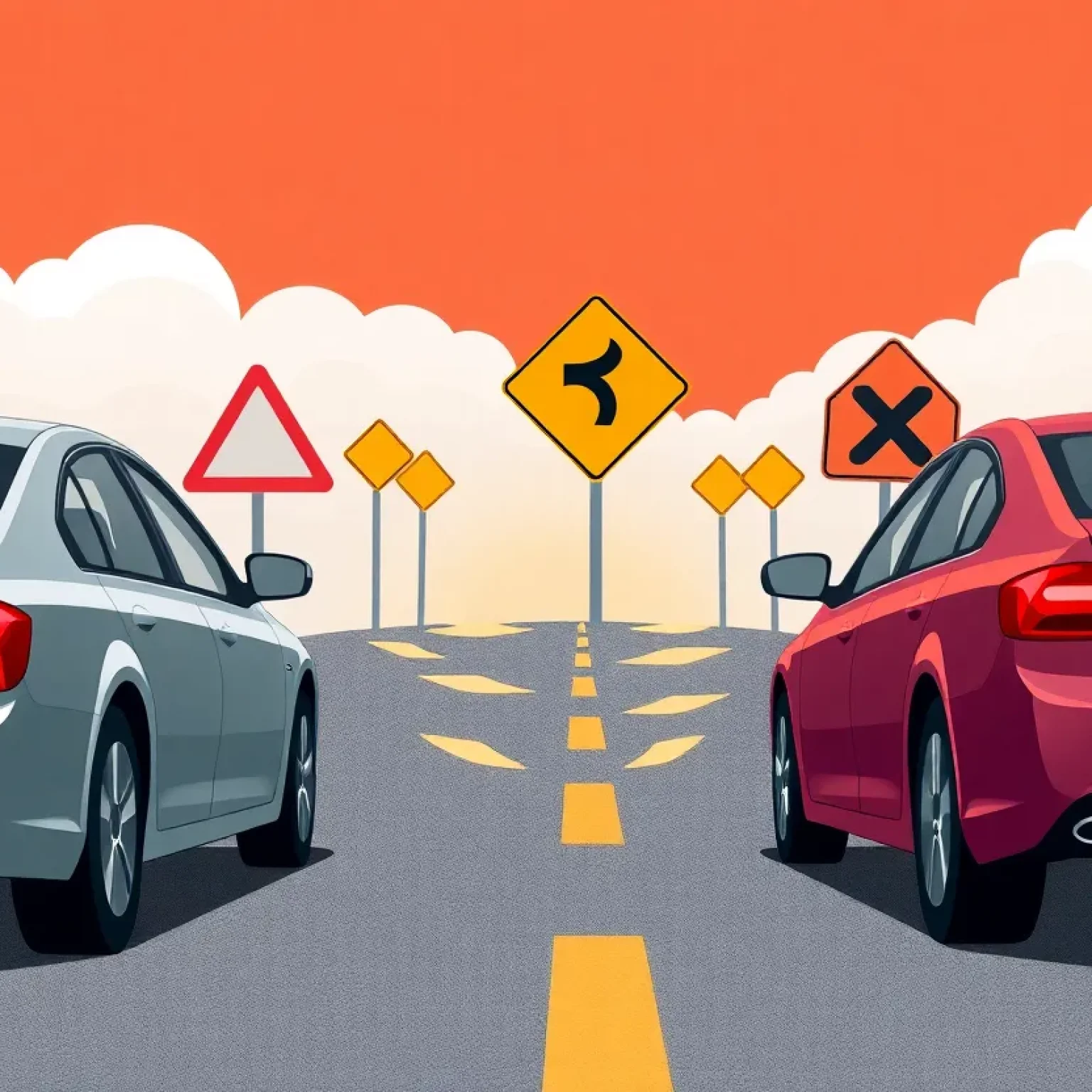 Illustration of a road rage incident in Florence County