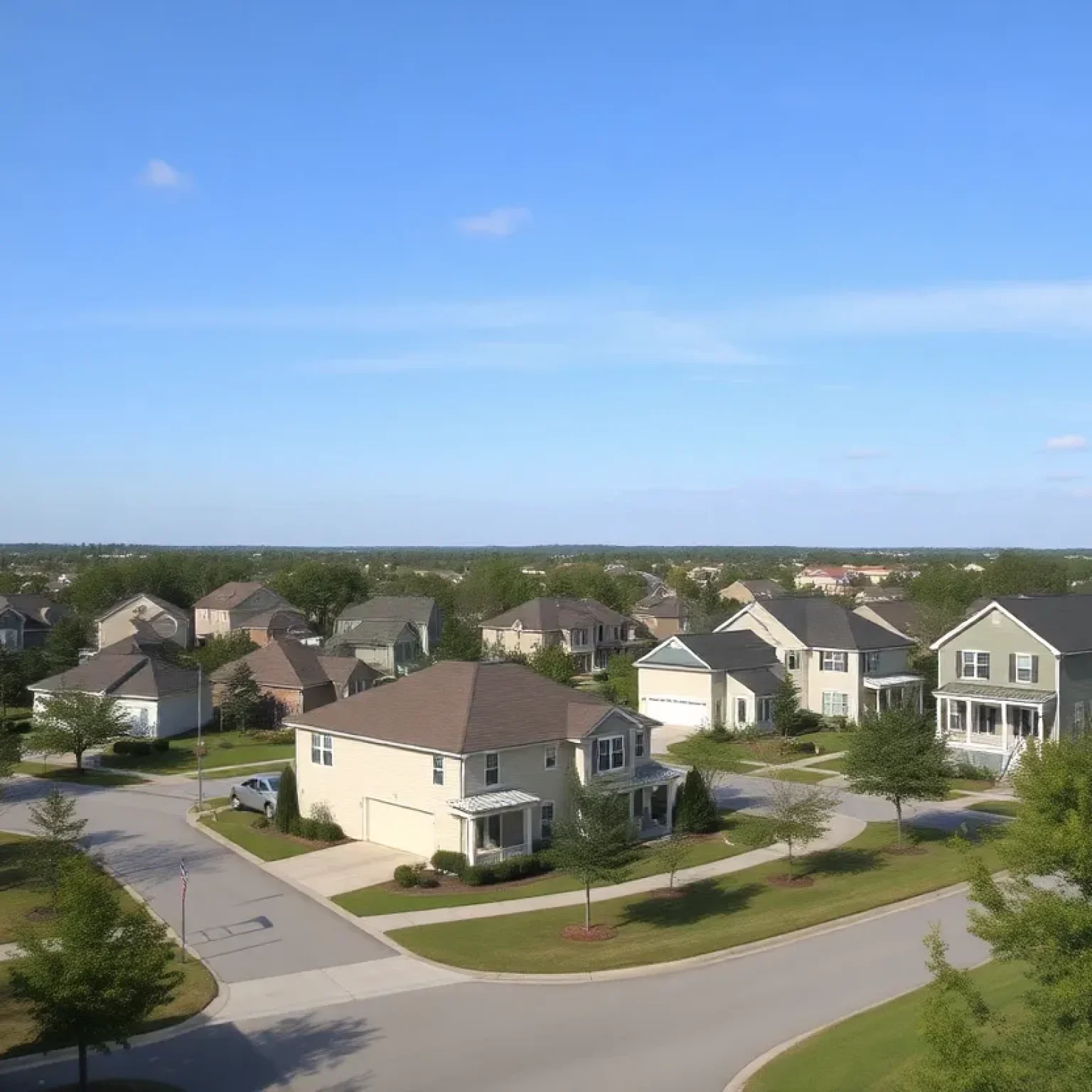 Residential area in Florence, South Carolina