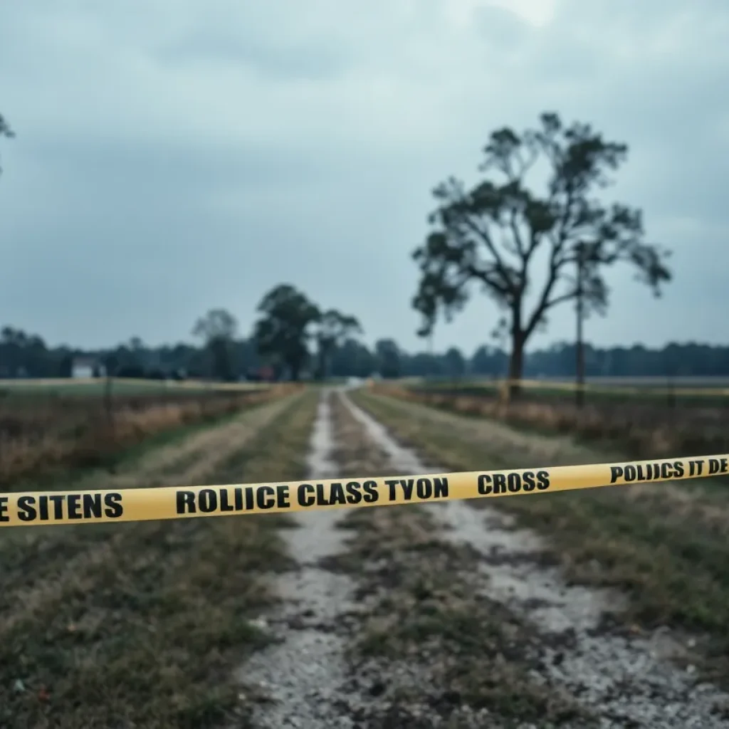 Crime scene in Florence County with police presence