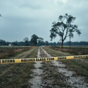 Crime scene in Florence County with police presence