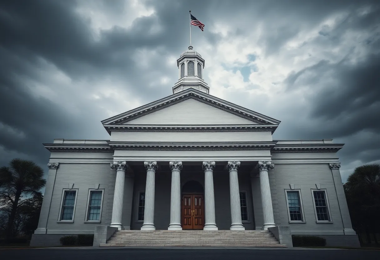Courthouse symbolizing justice and legal safety in South Carolina