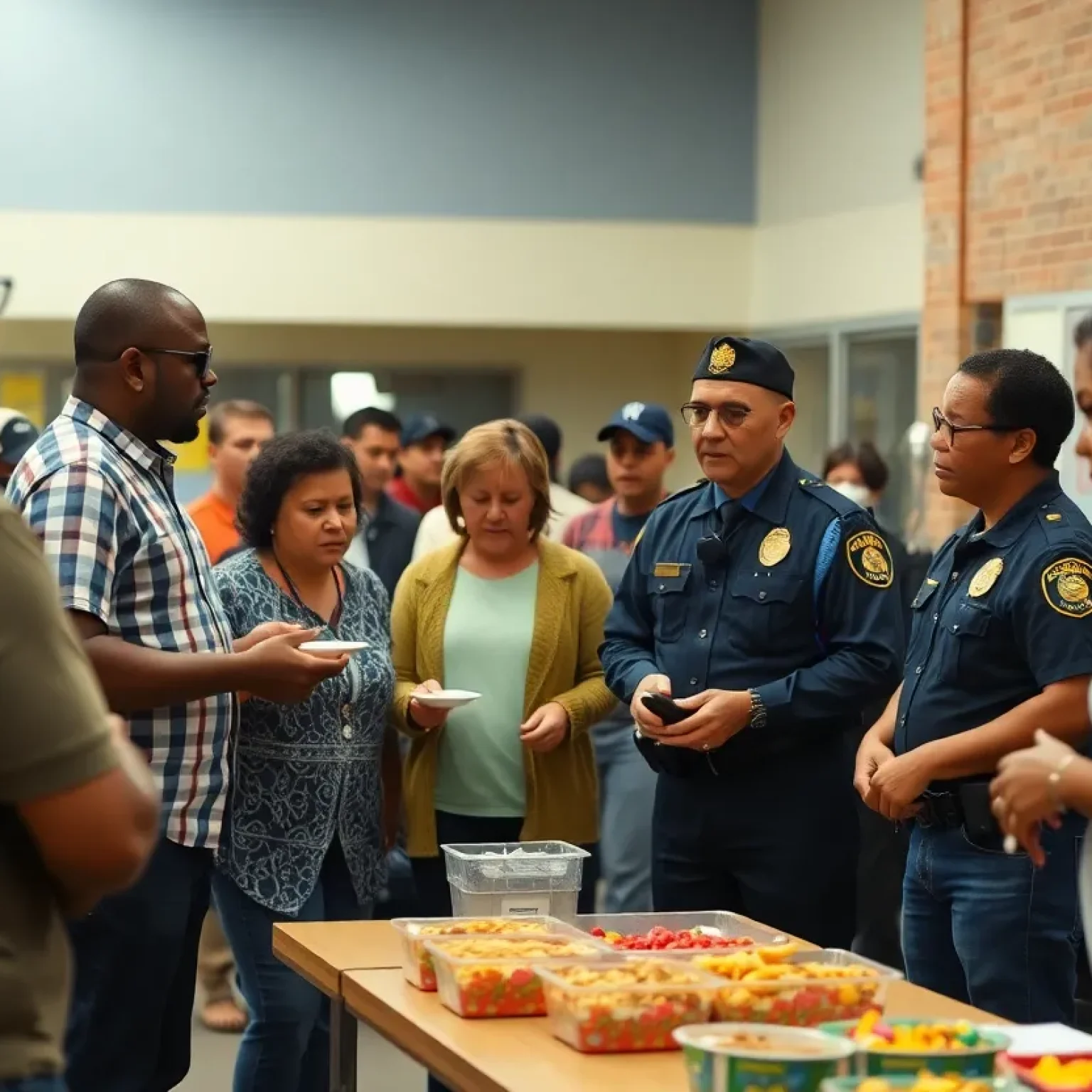Community members attending National Night Out in Florence SC