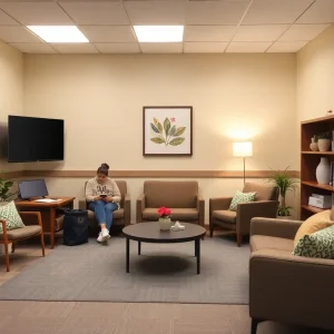 Visitation room for foster children and families