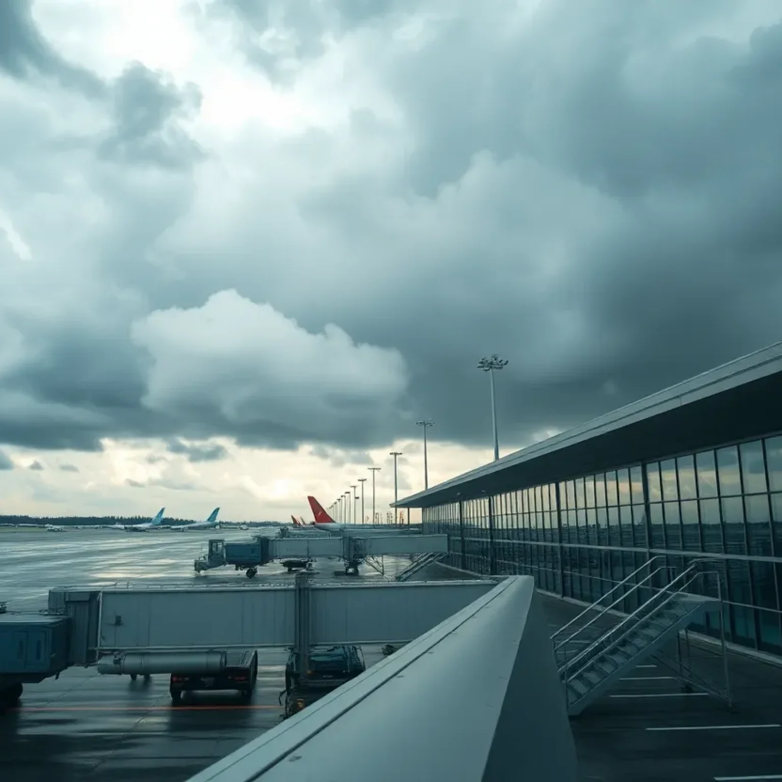 Severe weather impacting Florence Airport infrastructure