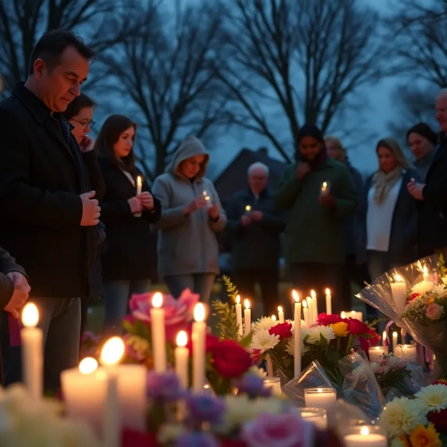 Community vigil for Trey Wright in Scranton
