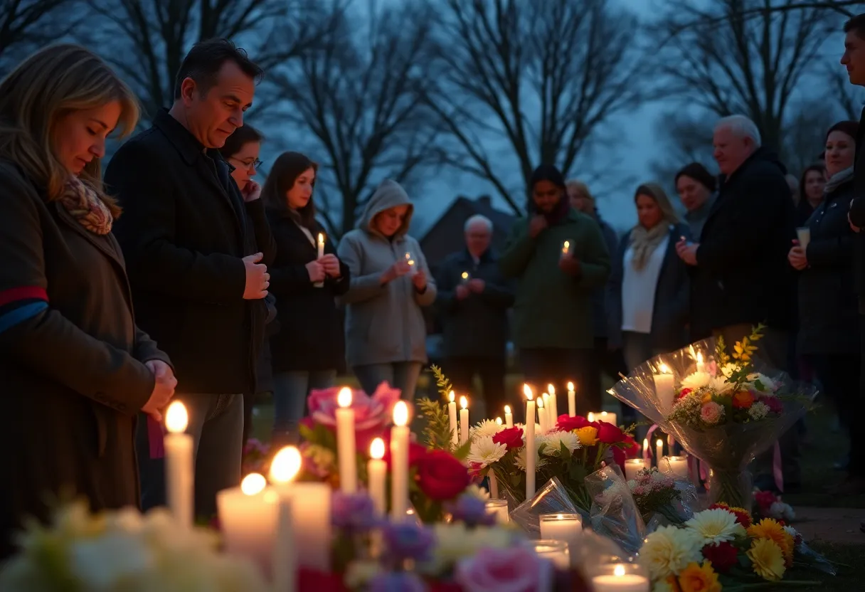Community vigil for Trey Wright in Scranton