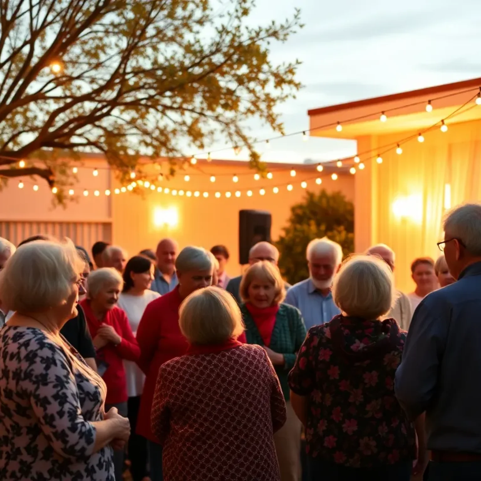 Community members celebrating in remembrance