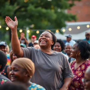 A gathering of community members honoring a local leader in Florence, South Carolina.