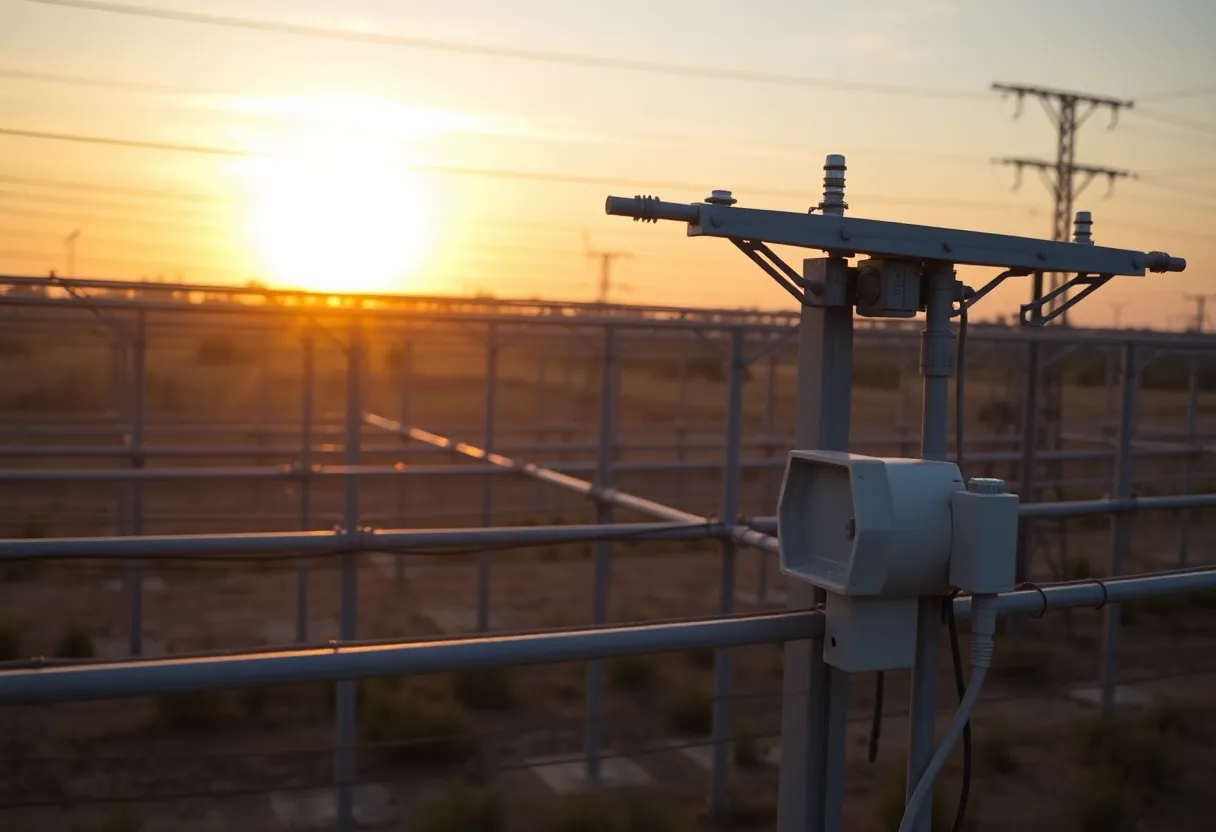 Modern power grid illustrating energy improvements.