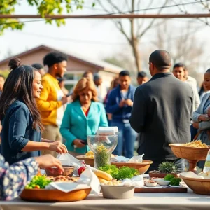 Community gathering representing love and contributions.