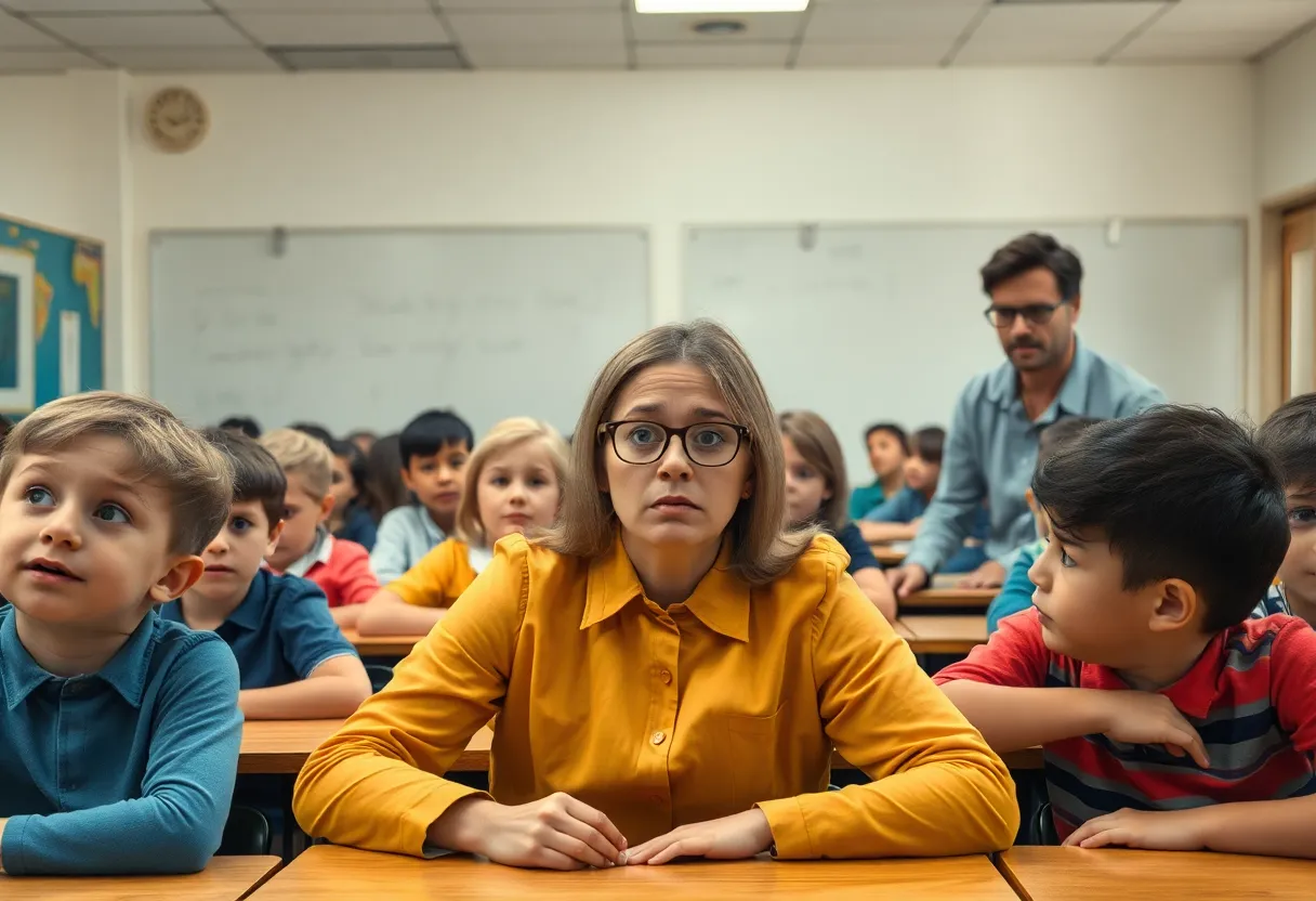 Classroom environment affected by unpleasant odor
