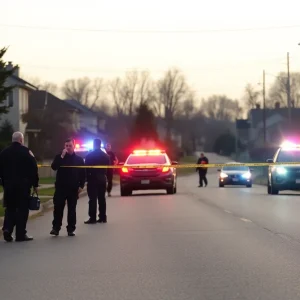 Police investigating a shooting scene in Florence County