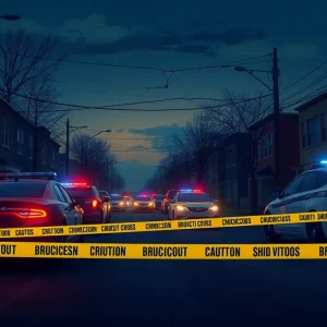 Police at a crime scene in Florence County