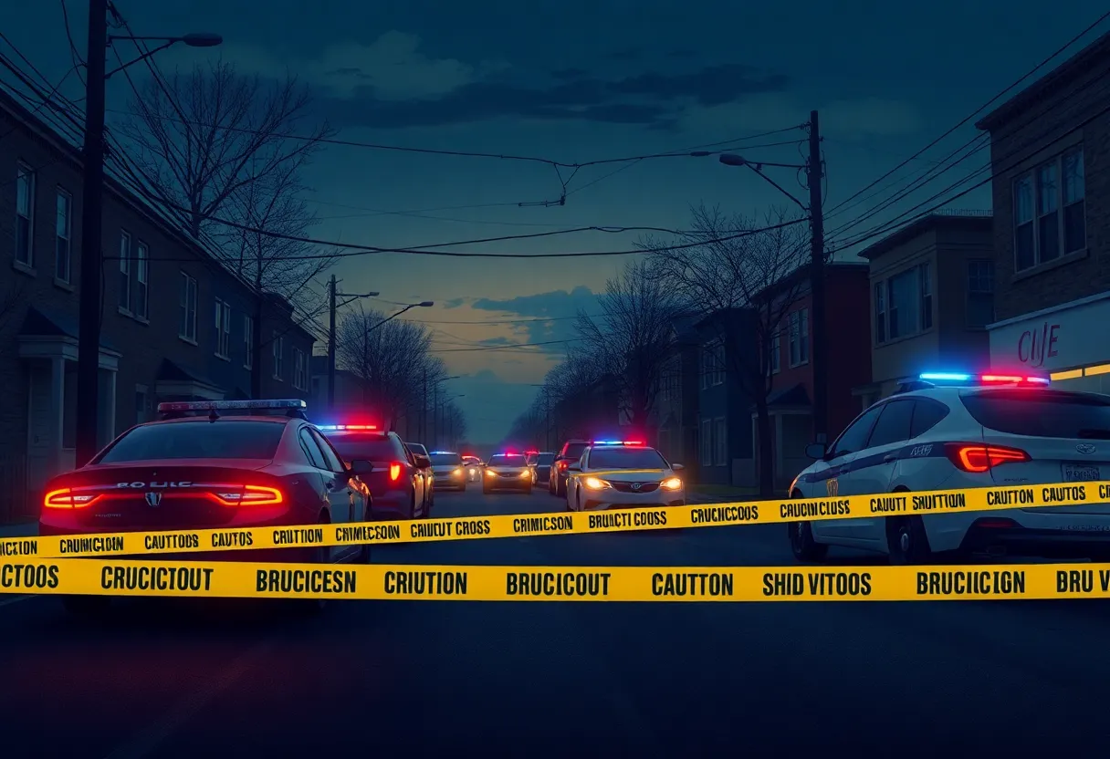 Police at a crime scene in Florence County