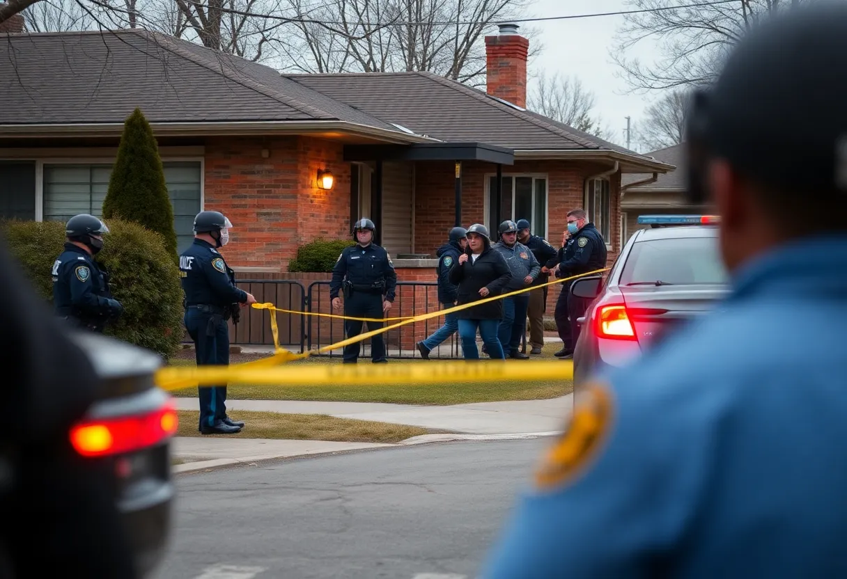 Law enforcement during a standoff in Florence County