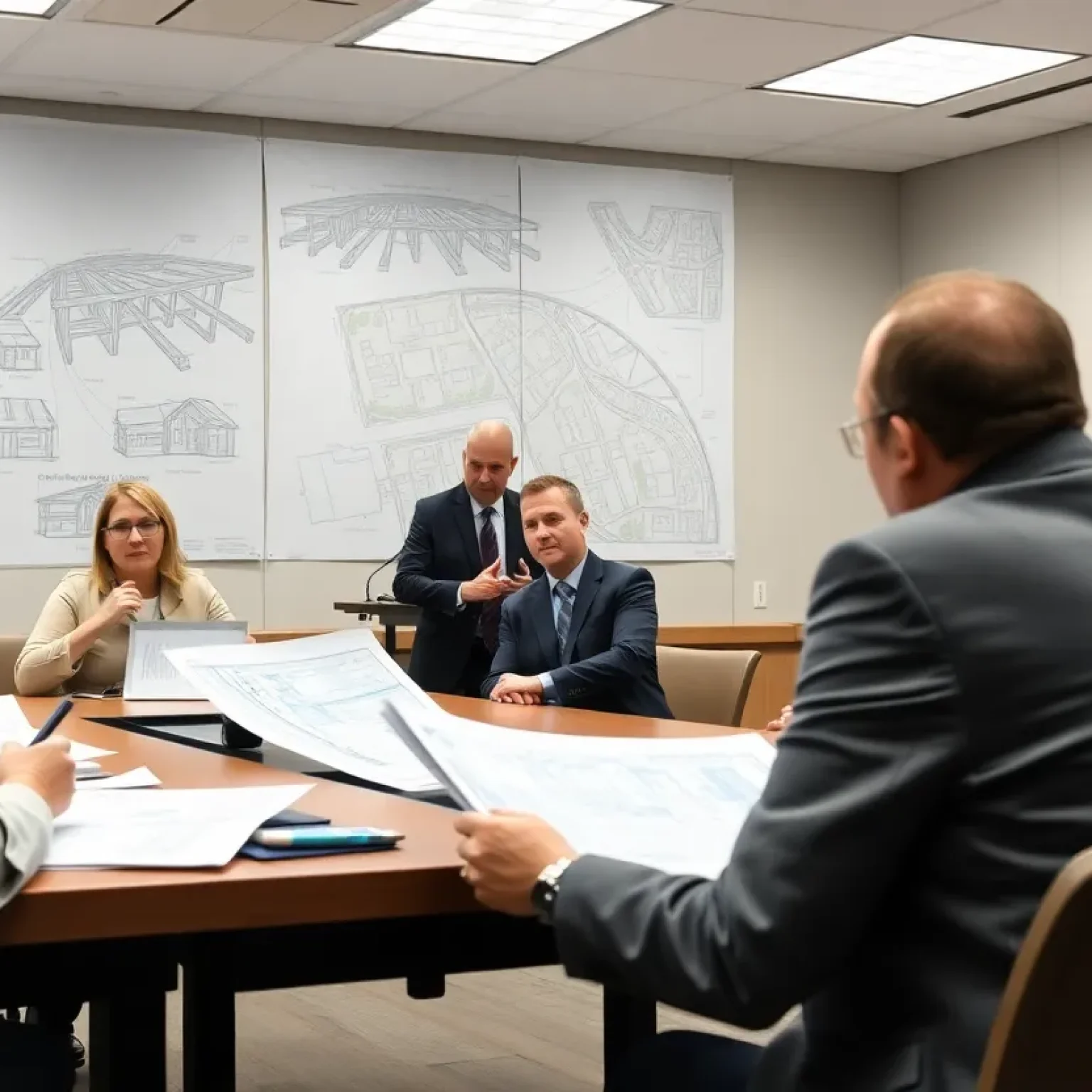 Florence City Council meeting discussing water infrastructure plans