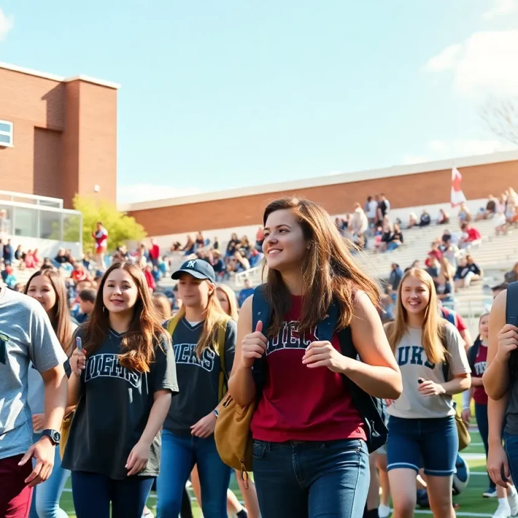 Student-athletes at Francis Marion University engaging in sports activities
