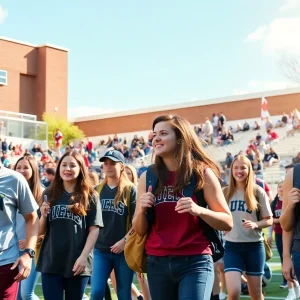 Student-athletes at Francis Marion University engaging in sports activities