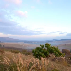 A serene landscape representing the memory of a beloved therapist and family man.