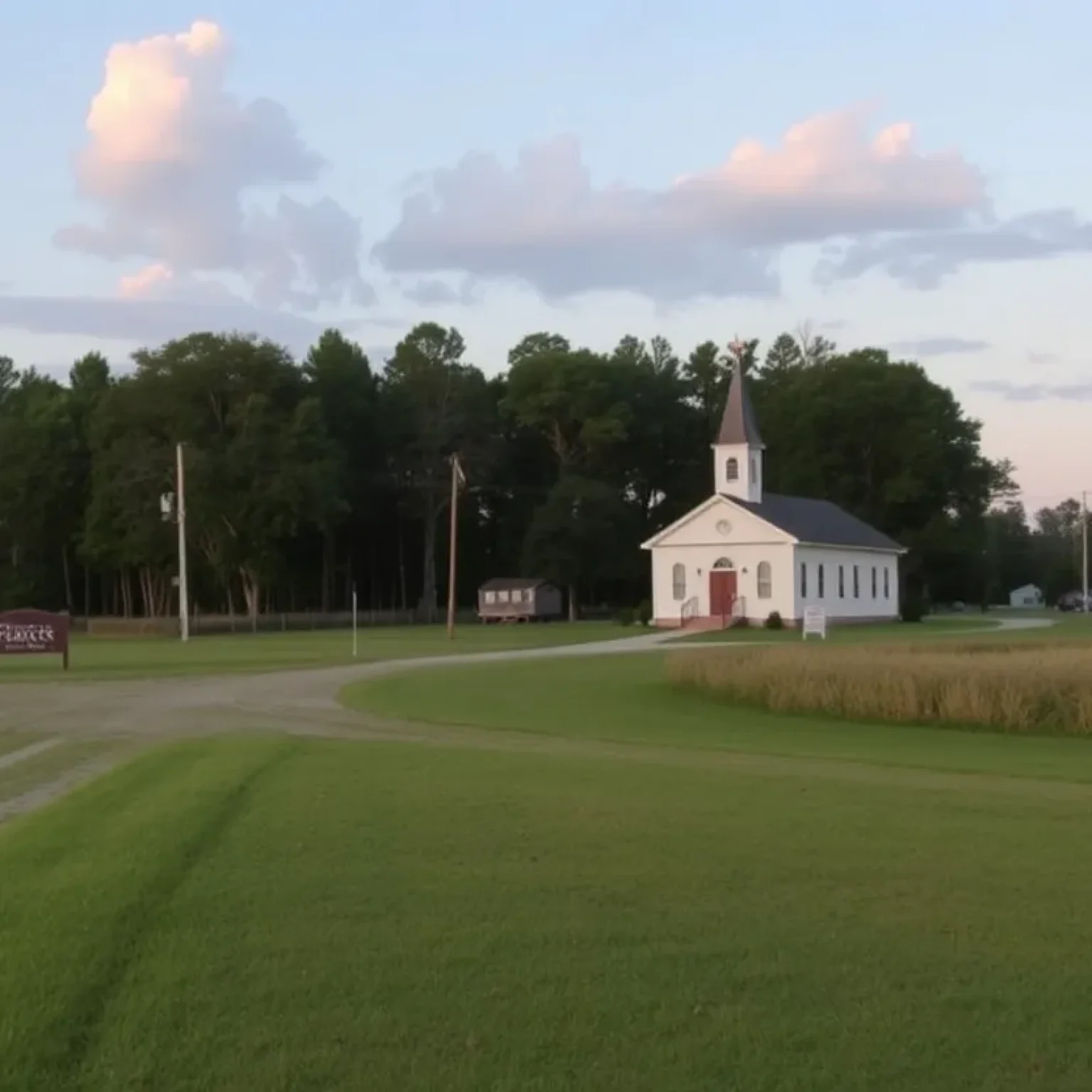 A landscape view of Pamplico, SC, symbolizing community mourning.