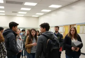 Students and school officials discuss safety following a prank incident at West Florence High School.