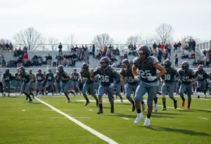 Florence-Carlton Falcons football game action