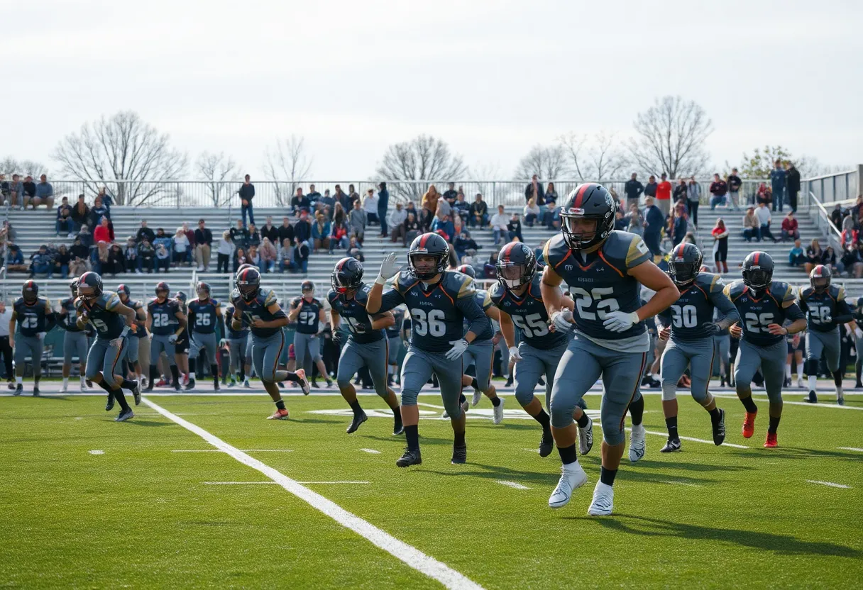 Florence-Carlton Falcons football game action