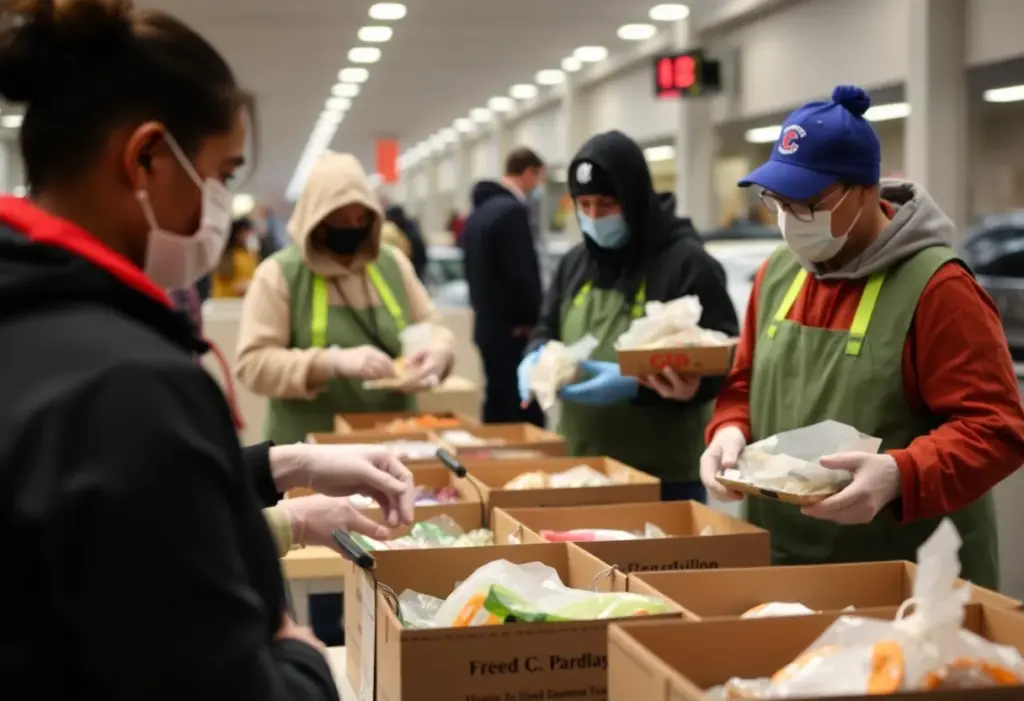 Community initiative providing meals for federal airport employees.