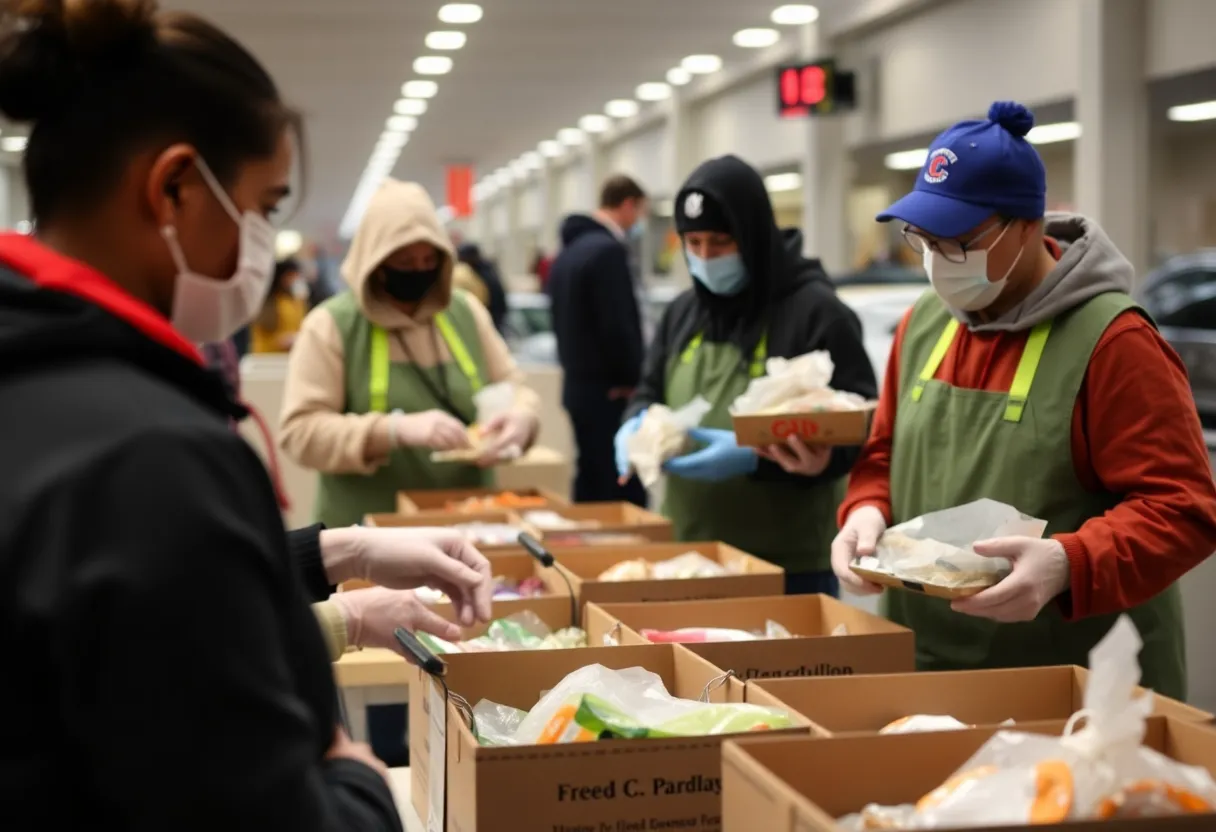 Community initiative providing meals for federal airport employees.