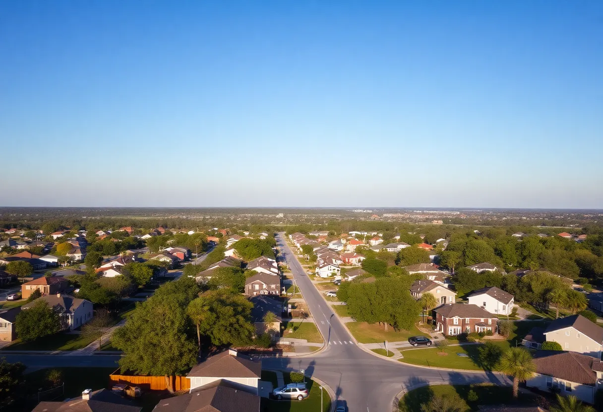 Residential area in Florence, South Carolina
