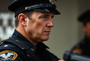 Police officer reflecting on serious law enforcement incident