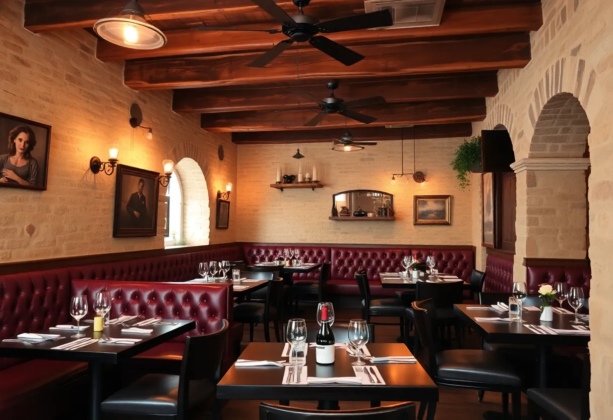 Interior of Florence Osteria Pizza e Vino restaurant
