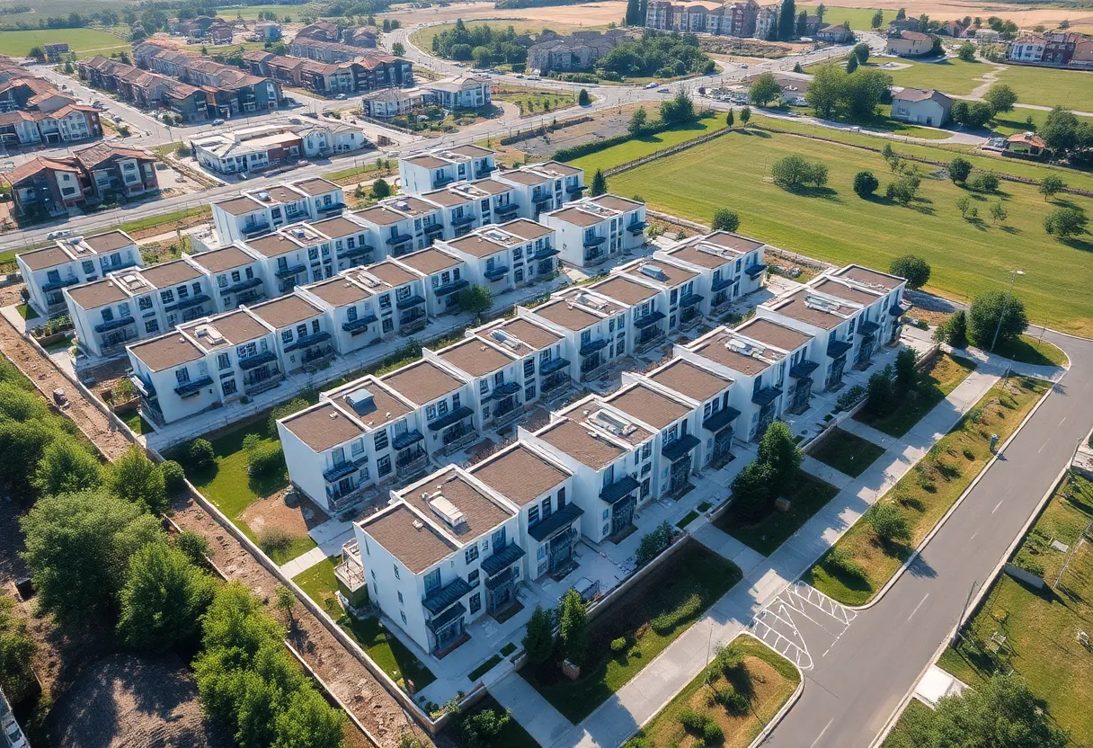 New townhome developments in Florence under construction
