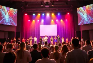 Performers on stage during FMU's Got Talent showcase