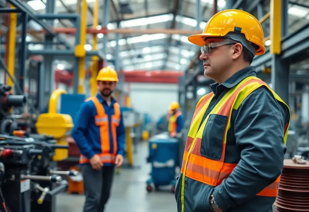 Safety measures in an industrial workplace setting