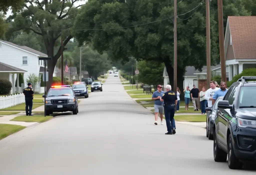 Lake City neighborhood after tragic shooting incident