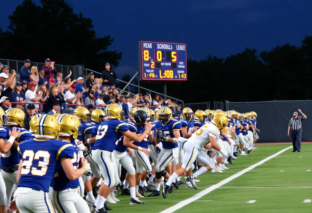 South Florence Bruins football team in action