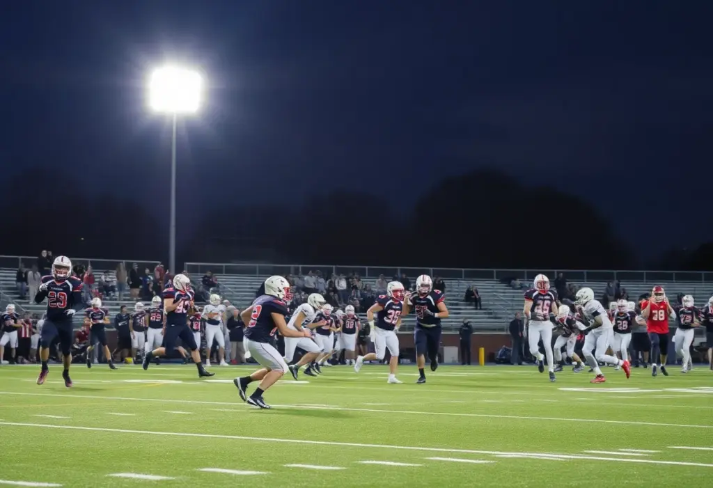 Football game featuring West Florence Knights