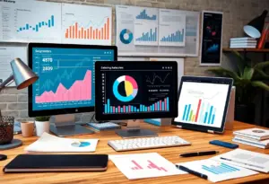 Workspace illustration showcasing Conversion Rate Optimization strategies