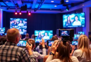 Live streaming event showcasing engaging digital marketing strategies.