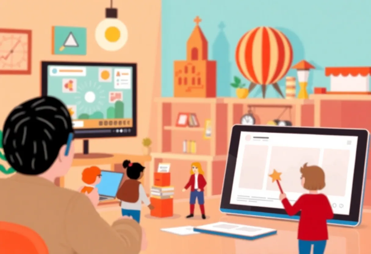 A representation of digital storytelling techniques in marketing.