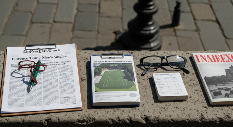 Florence Tennis Enthusiasts Track Wimbledon Men's Singles Progress